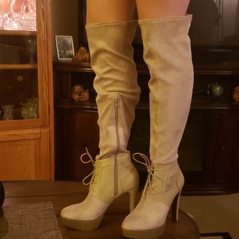 Knee High Boots with Heel